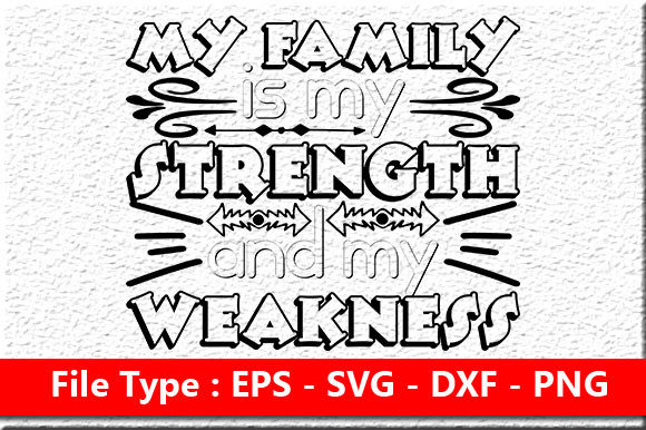 Family Quote Design for Embroidery Projects