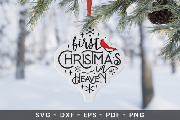 First Christmas in Heaven SVG for Crafts and Graphics