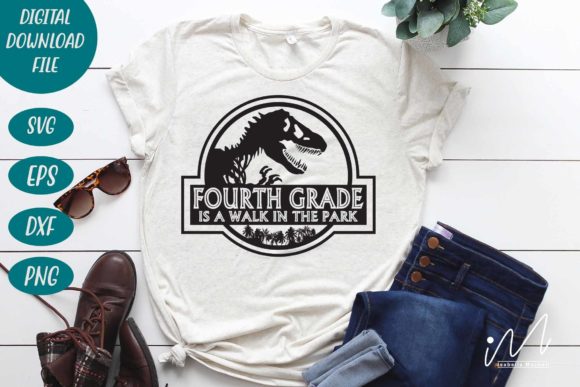 Fourth Grade is a Walk in the Park SVG for Crafts and Graphics