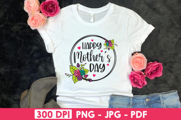 Happy Mothers Day Graphic for Crafts and Branding