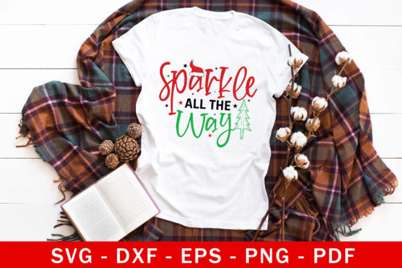 Sparkle All the Way SVG for Christmas Embroidery